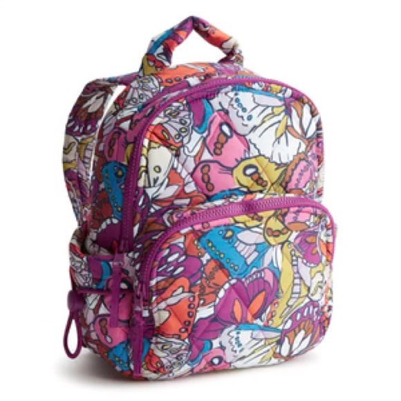 New Vera Bradley Small Bancroft Backpack Flutter Butterfly Featherweight NWT main image 5